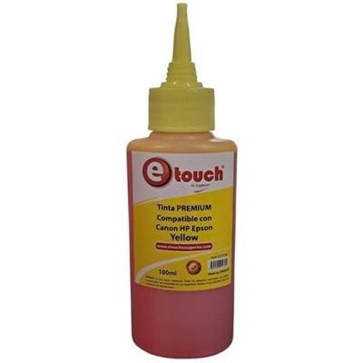 BOTE DE TINTA ETOUCH CANON HP EPSON 100ML AMARILLO UD-Y100