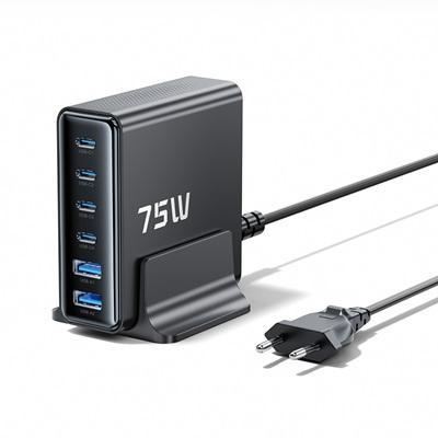ESTACION DE CARGA TOOCKI  2USB A + 4 USB TIPO C 75W 40140048