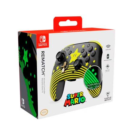 GAMEPAD INALAMBRICO BLUETOOTH TURTLE BEACH REMATCH SUPER MARIO STAR PARA NINTENDO SWITCH TBC-8101-75