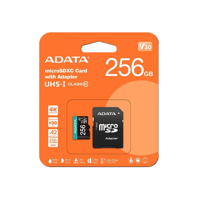 MEMORIA MICRO SD ADATA CLASE 10 256GB UHS-I AUSDX256GUICL10A1-RA1 