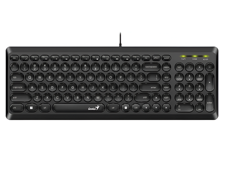 Teclado Genius Slimstar Q Sp Usb Black Intelmax