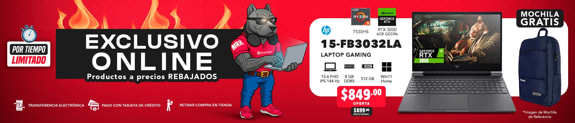 Laptop Gaming en OFERTA - RTX3050