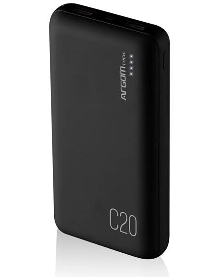 POWERBANK ARGOM C20 20000MAH ARG-PB-1145BK BLACK