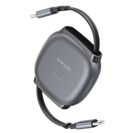 CABLE RETRACTIL TIPO C A TIPO C TOOCKI 100W X105 40100032