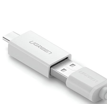 ADAPTADOR TIPO C A USB-A UGREEN 1M 30155 WHITE