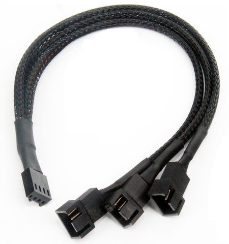 CABLE DIVISOR PARA VENTILADOR PWM DE 1 A 3 VIAS 