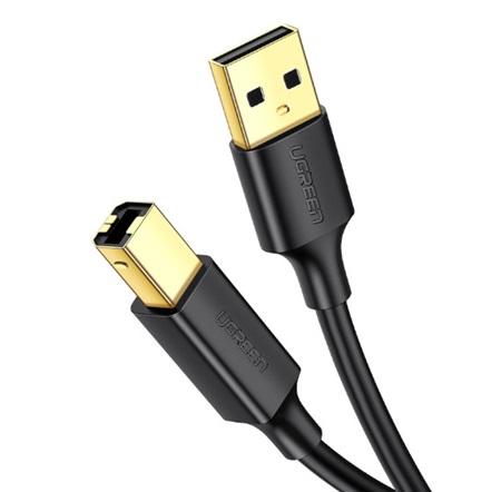 CABLE USB-A/B IMPRESOR UGREEN 2M 20847 BLACK 