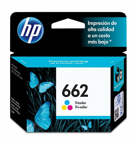 CARTUCHO DE TINTA HP 662 TRICOLOR CARTRIDGE (CZ104AL)