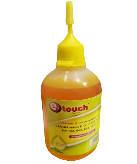 BOTE DE TINTA ETOUCH 100ML AMARILLO 