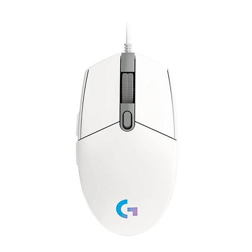 MOUSE GAMING LOGITECH USB G203 LIGHTSYNC WHITE 910-005791 