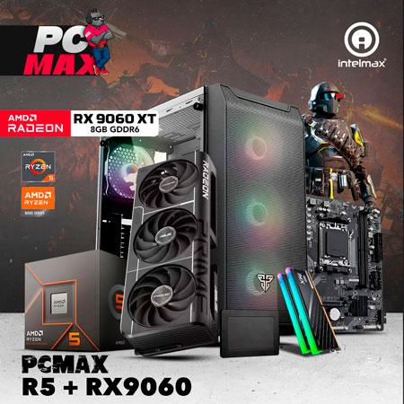 PC MAX AMD RYZEN 5 8400F 32GB RAM DDR5 1TB SSD TARJETA DE VIDEO RX9060XT