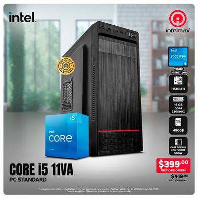 PC MULTITAREA CORE I5-11400/16GB RAM/480GB SSD