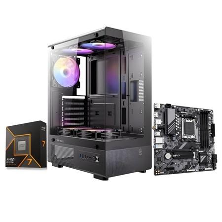 PC MAX AMD RYZEN 7 9700X 16GB RAM DDR5 1TB SSD ZOTAC RTX 5060TI OC 16GB VRAM ANTEC SYMPHONY 240 CASE ANTEC VCX300 RGB ELITE