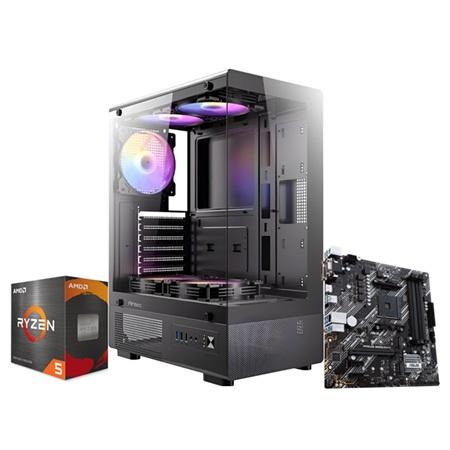 PC GAMING MAX RYZEN 5 5600XT 16GB RAM 1TB SSD RTX 5060 8GB VRAM ANTEC CVX300 RGB ELITE M-TEK5050