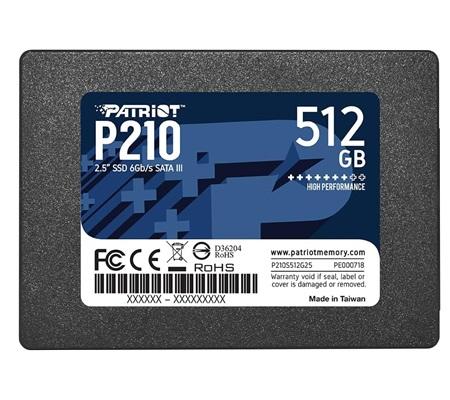 SSD PATRIOT 512GB P210 SATA 3 2.5 P210S512G25