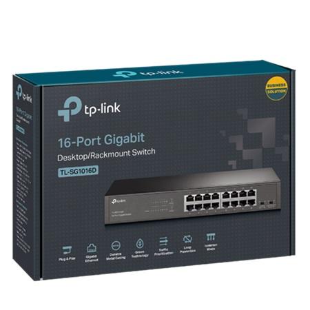 SWITCH 16 PUERTOS TP-LINK TL-SG1016DE EASY SMART