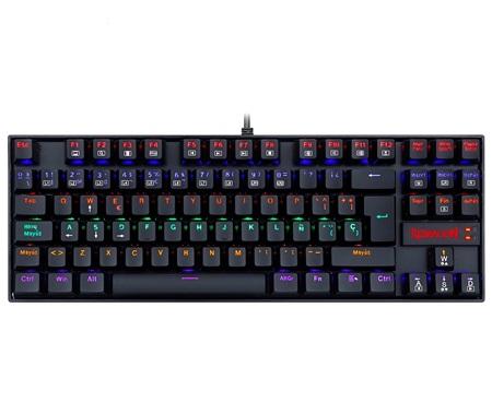 TECLADO MECANICO GAMING REDRAGON K552-KR KUMARA USB SWITCH ROJO BLACK