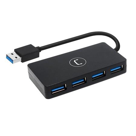 HUB USB DE 4 PUERTOS 3.0 UNNO TEKNO HB1011BK 