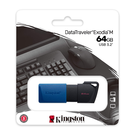 MEMORIA USB KINGSTON DATATRAVELER EXODIA M 64GB DTXM/64GB 