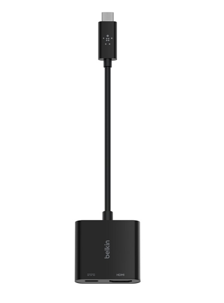 ADAPTADOR BELKIN USB-C MACHO a HDMI HEMBRA + CHARGE ADAPTER 60W