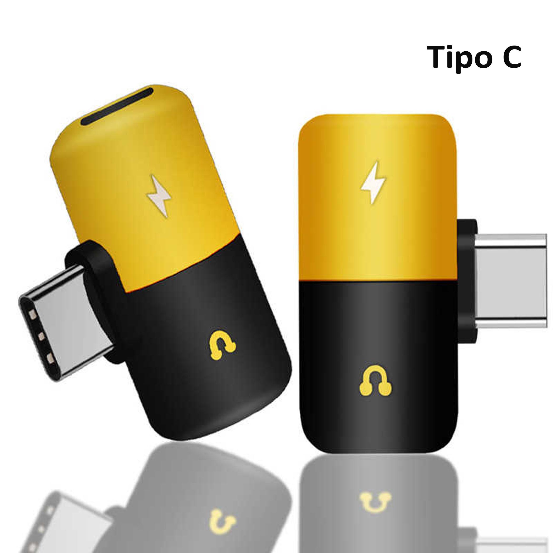ADAPTADOR TIPO C A PODER TIPO C + AUDIO PLUG 3.5MM 150395