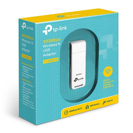 ADAPTADOR USB WIRELESS TP-LINK/TL-WN821N /0152502208/300 MBPS/USB 2.0