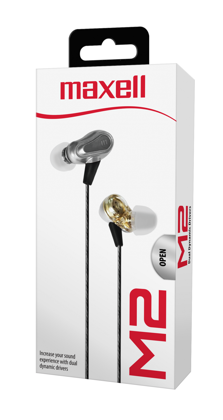 AUDIFONO CABLEADO DUAL DRIVE MAXELL SILVER EB-PRO M2