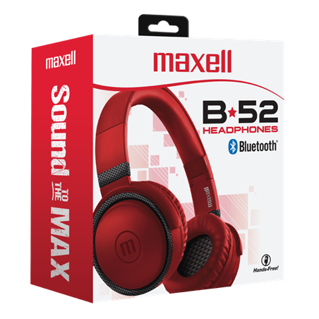AUDIFONO WIRELESS MAXELL BT-B52 ROJO ITEM# 348371 (A011331)