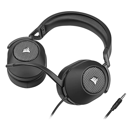 AUDIFONOS CORSAIR HS65 CON CABLE 3.5 CARBON CA-9011270-NA