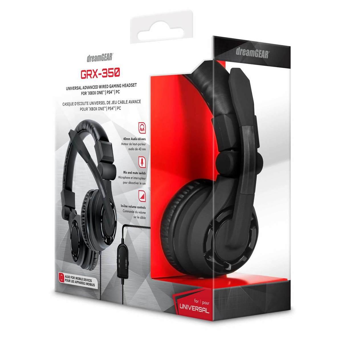 AUDIFONOS DREAMGEAR GRX-350 COMPATIBLE CON PC/PS4/XBOX/SWITCH - 3.5MM