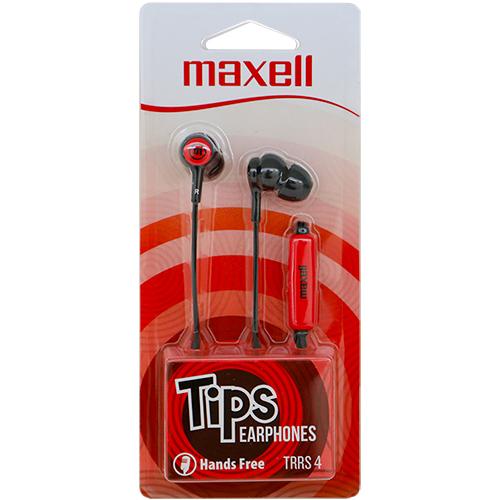 AUDIFONOS EARBUDS W/MIC MAXELL IN-TIPS RED	