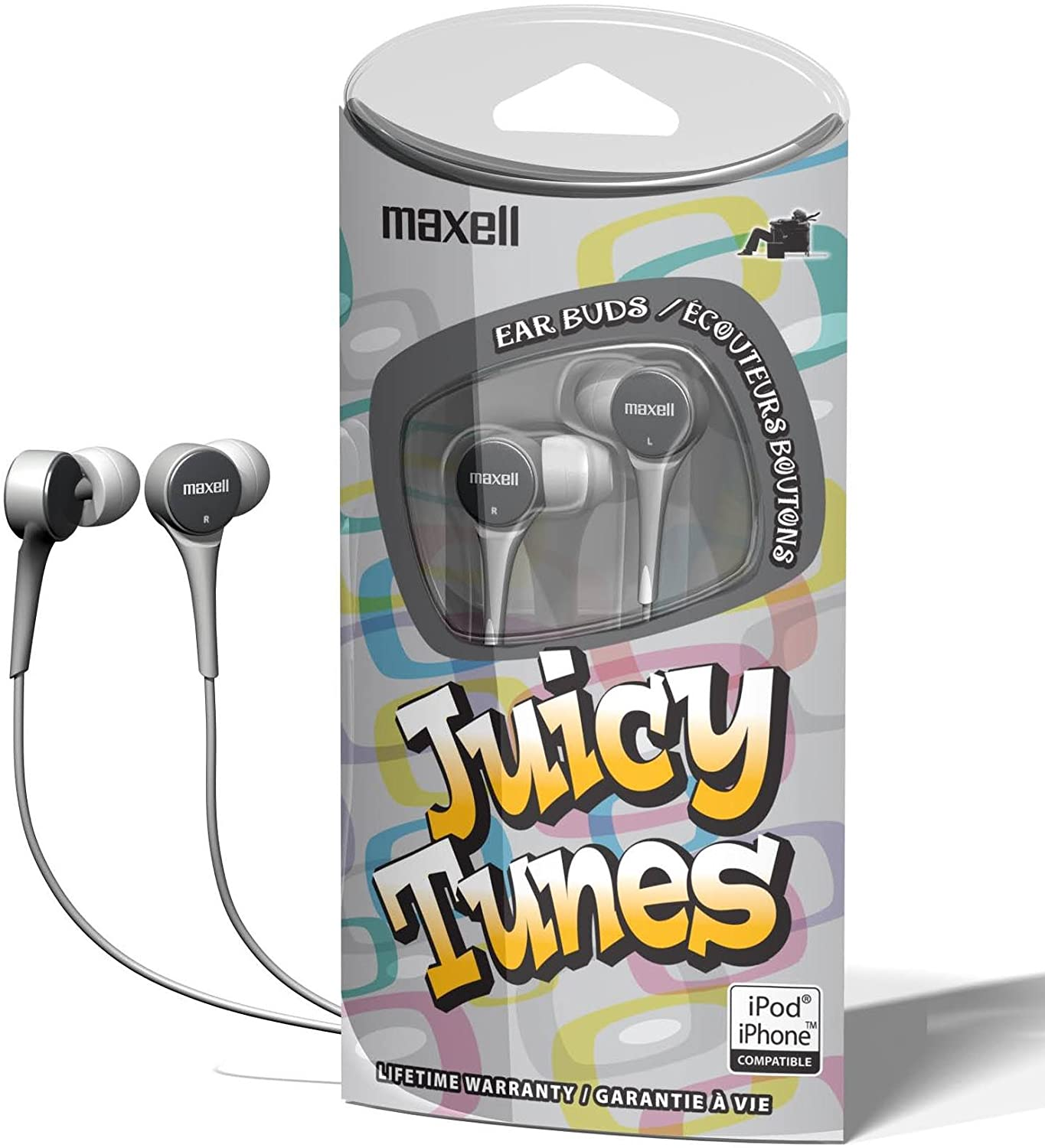 AUDIFONOS JUICE TUNES MAXELL IN-JT SILVER 