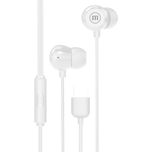 AUDIFONOS MAXELL INBAX TIPO USB-C WHITE/ IN-BAX-USBC/ 348595