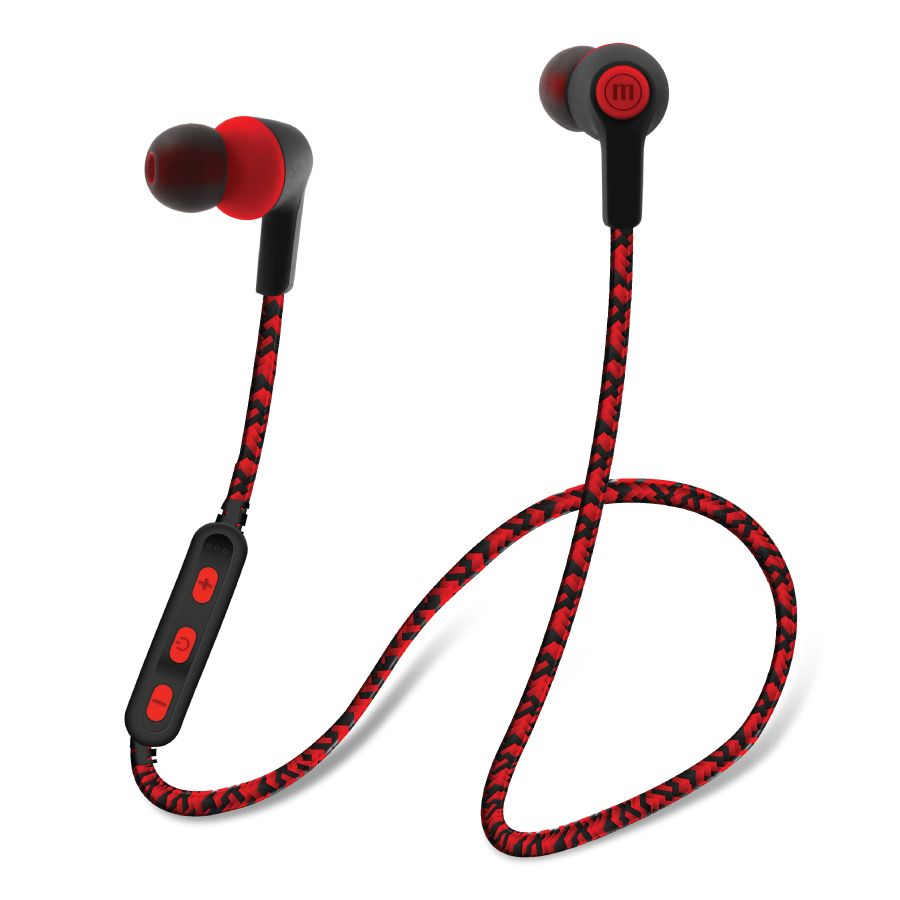 AUDIFONOS WIRELESS BRAIDED RED MAXELL EB-BT700 A010741
