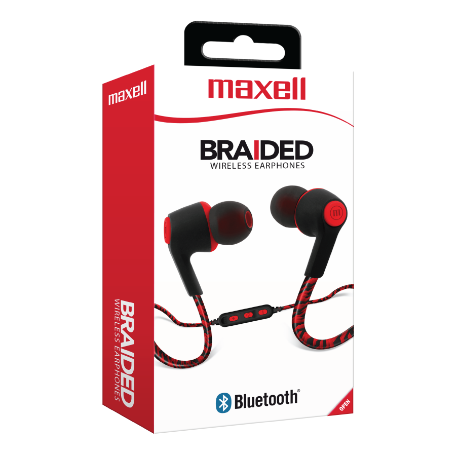 AUDIFONOS WIRELESS BRAIDED RED MAXELL EB-BT700 A010741