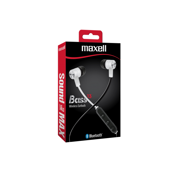 AUDIFONOS WIRELESS EARBUDS MAXELL B13-EB2 WHITE