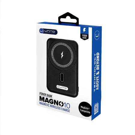 BATERÍA EXTERNA INALÁMBRICA MAGNÉTICA MAGNO10 | 10000mAh UNNO TEKNO PB2311BK