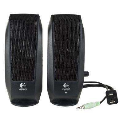 BOCINAS LOGITECH S120 TOMA CORRIENTE Y AUDIO 3.5MM 980-000012