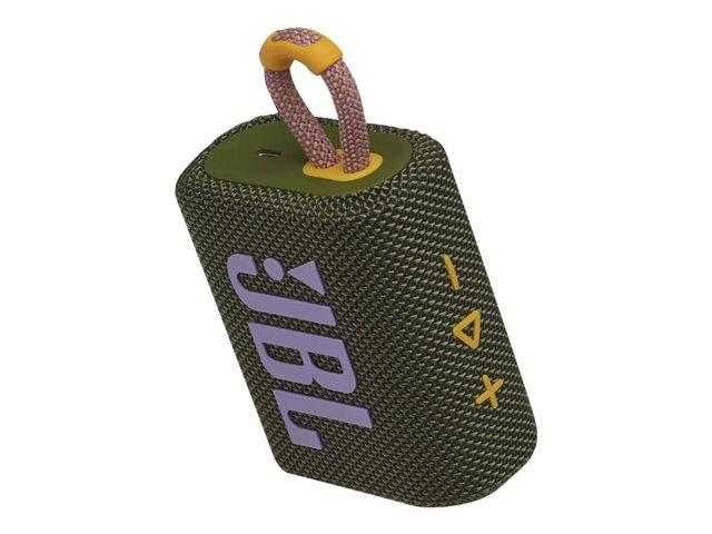 BOCINAS PORTABLE JBL GO3 BT GREEN 
JBLGO3GRNAM