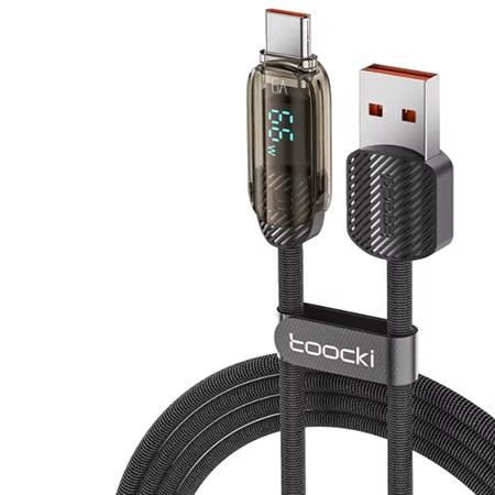 CABLE CON PANTALLA DIGITAL TOOCKI TIPO C 66W TXCT-YX01