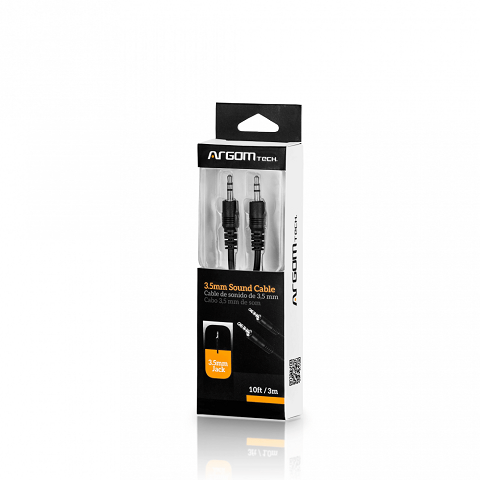 CABLE DE AUDIO 3.5 ARGOM 10 FT ARG-CB-0032 