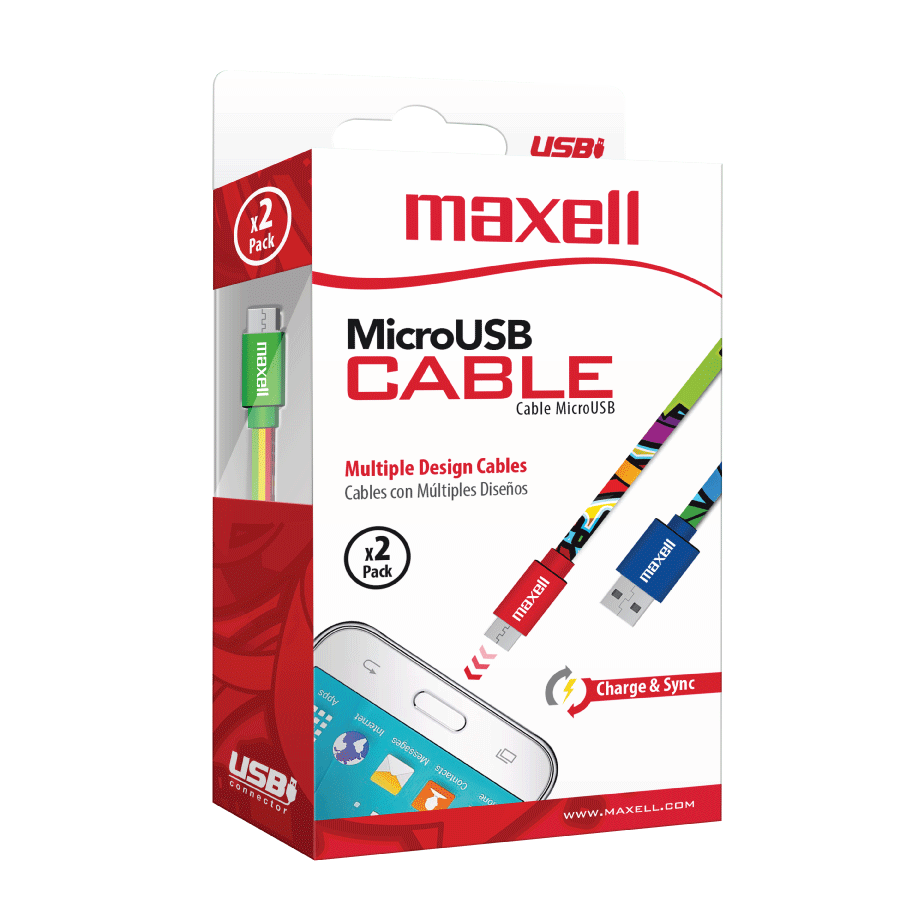 CABLE MICRO USB MAXELL CB MUSB FLT X2		
