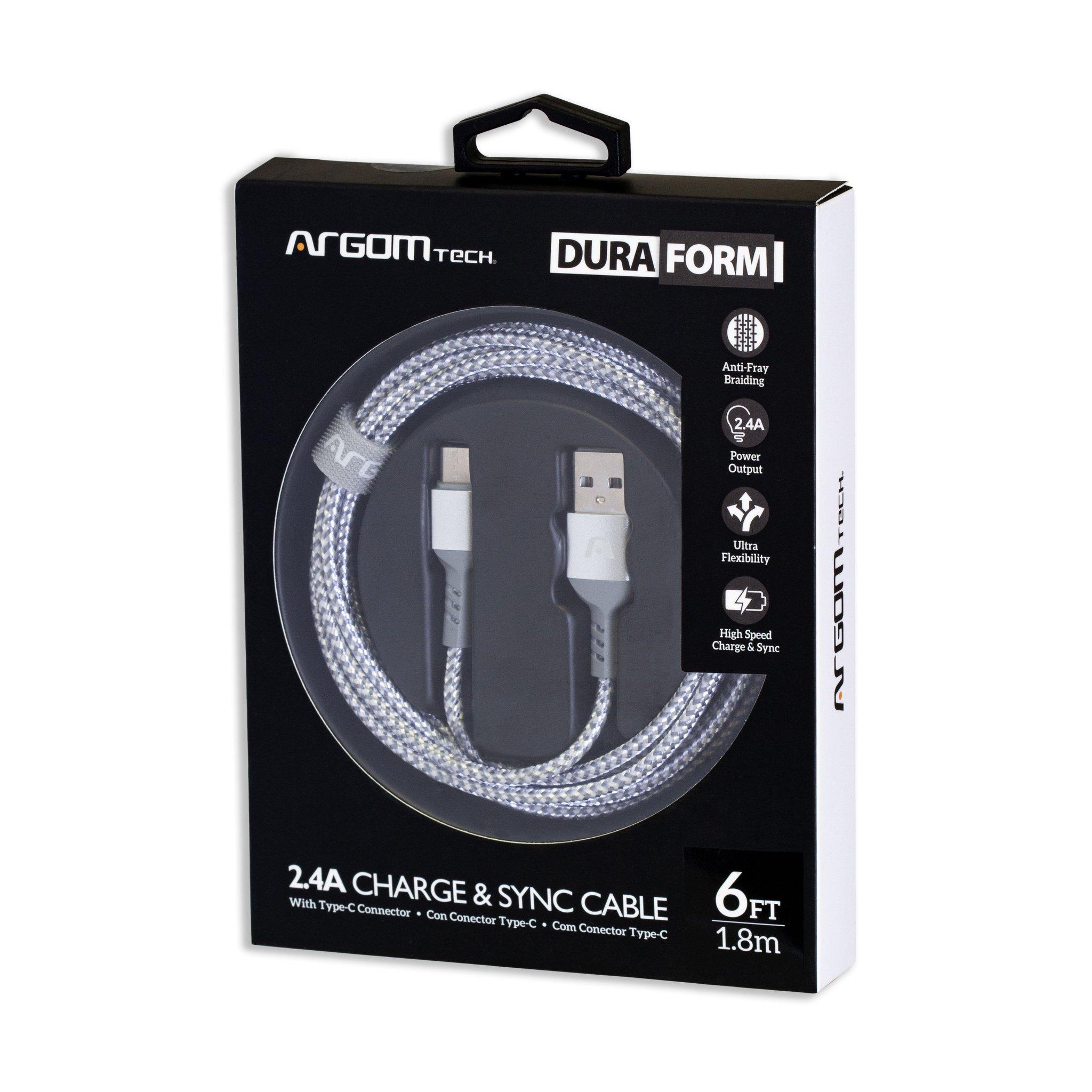 CABLE USB TIPO A A USB-C BLANCO ARGOM ARG-CB-0025WT
