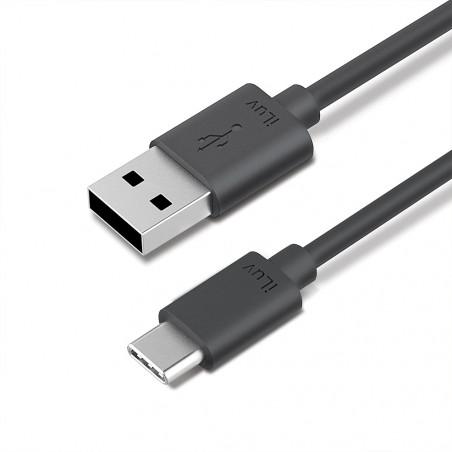 CABLE USB TYPE-C A USB-A  iLUV  3FT NEGRO