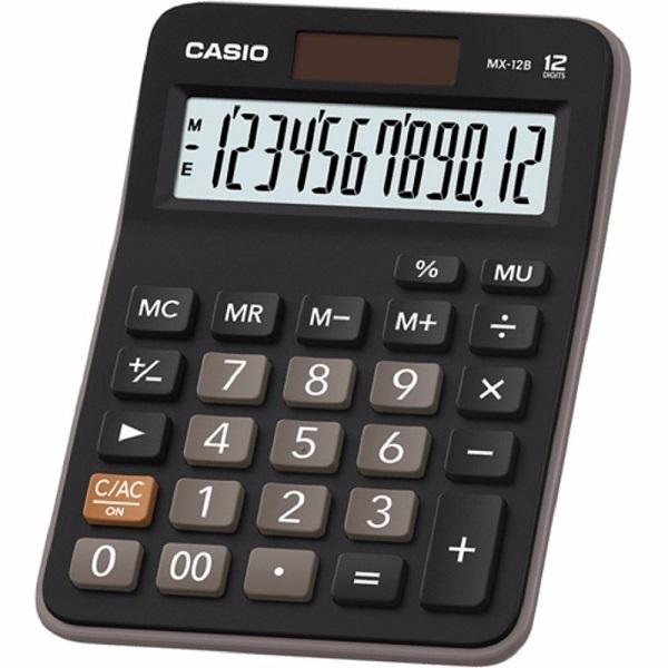 CALCULADORA MINI DE MESA CASIO MX-12B-BK