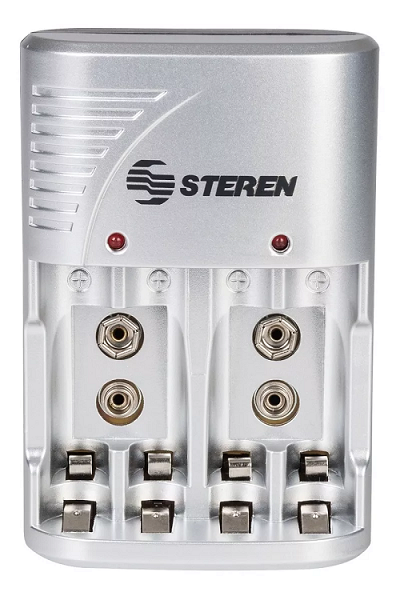 CARGADOR DE BATERIAS STEREN 4 QUICK CHARGER 2XAA 2XAAA (CRG-020)