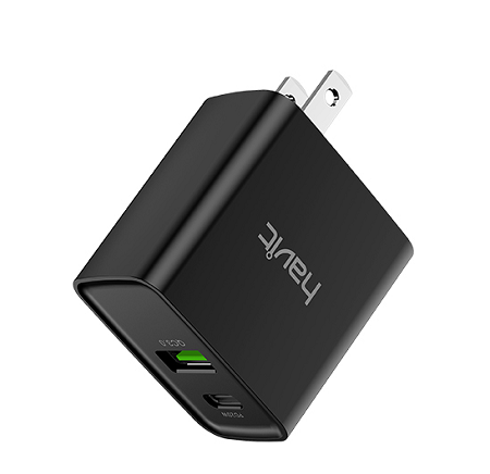 CARGADOR HAVIT HV-UC111 USB+TYPE-C PORTS/ HVTC-UC111-BK