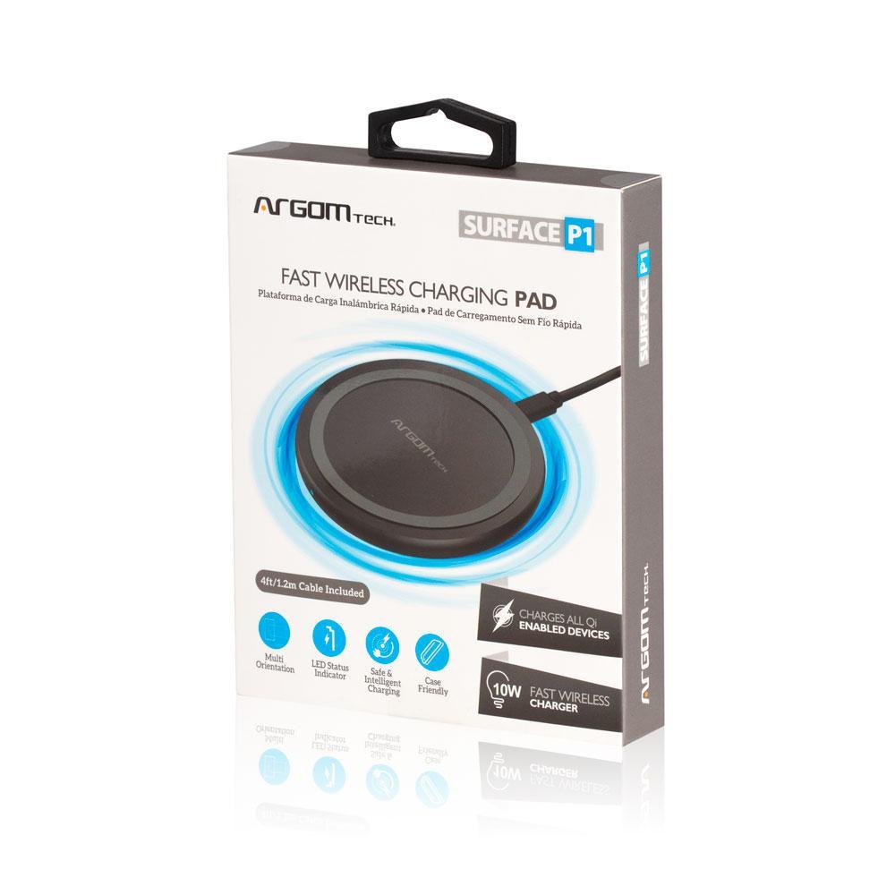 CARGADOR INALAMBRICO ARGOM SURFACE P1 ARG-0130BK A00441