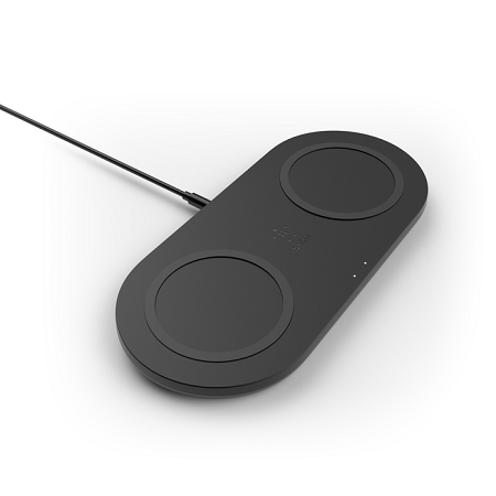 CARGADOR INALAMBRICO BELKIN WIRELESS 10W DUAL PAD BLACK/WIZ002TTBK
