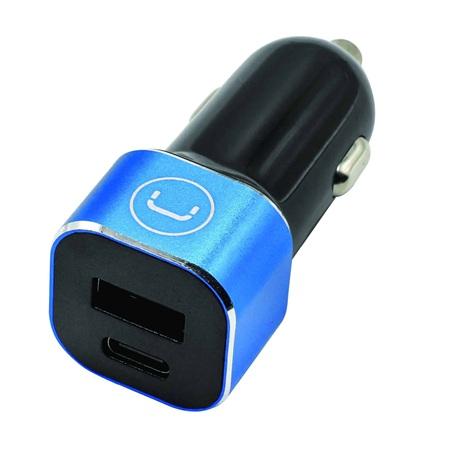 CARGADOR PARA AUTO UNNO TEKNO USBA-C PW5025BK 